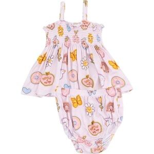 Angel Dear Smocked Top & Bloomer Set 12-18M